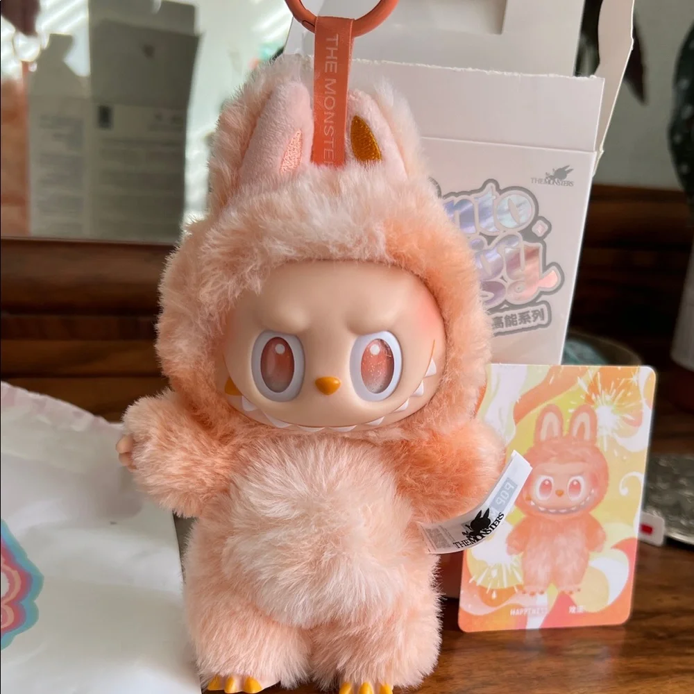 Authentic Pop Mart The Monsters Big Into Energy Labubu- Happiness, New Open Box - Picture 5 of 12